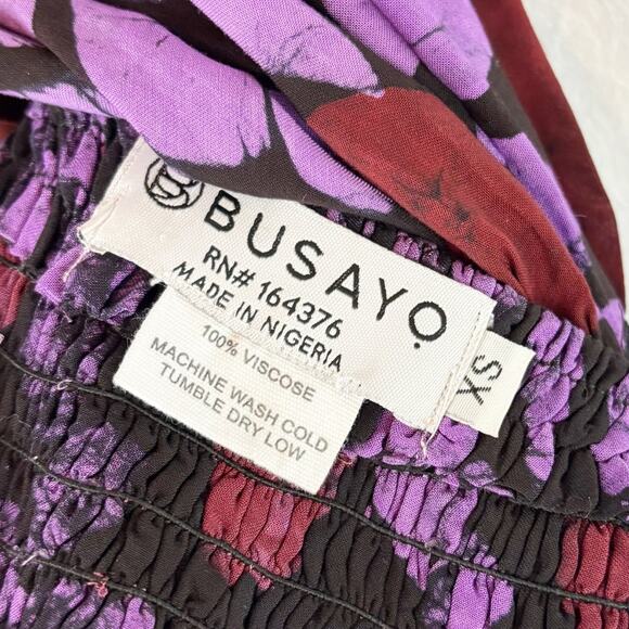 Busayo Olamide Maxi Dress XS Purple NEW - Picture 8 of 8